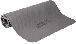 Коврик для йоги и фитнеса PROFI-FIT, 6 мм, СТАНДАРТ (серый) 3527 - фото 5264
