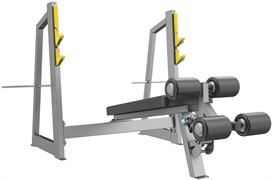 A3041 Скамья-стойка для жима под углом вниз (Olympic Decline Bench) A3041 RUS