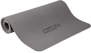 Коврик для йоги и фитнеса PROFI-FIT, 6 мм, СТАНДАРТ (серый) 3527